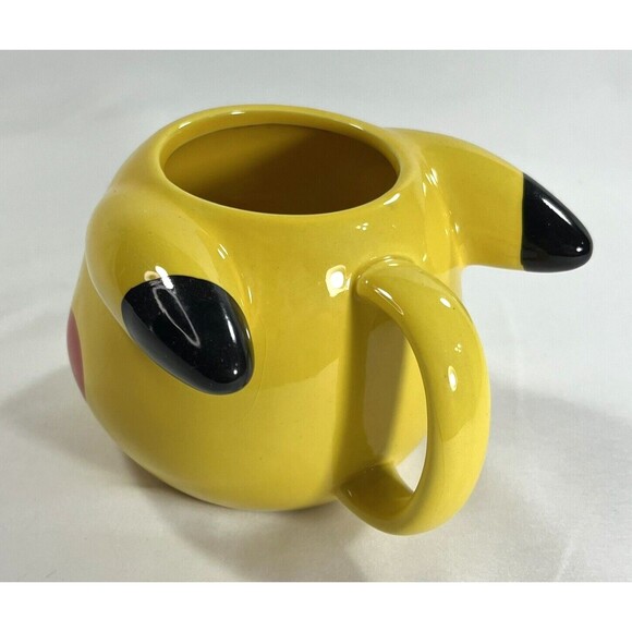 Just Funky 16oz Pokémon Official Pikachu Face Yellow Premium Ceramic Coffee Mug - Picture 5 of 9